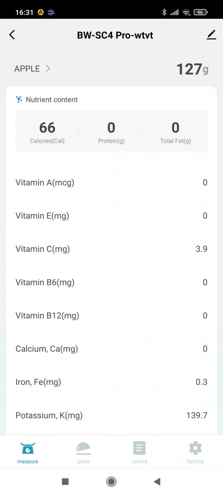 BlitzWolf BW-SC4 Pro konyhai okosmérleg teszt 17