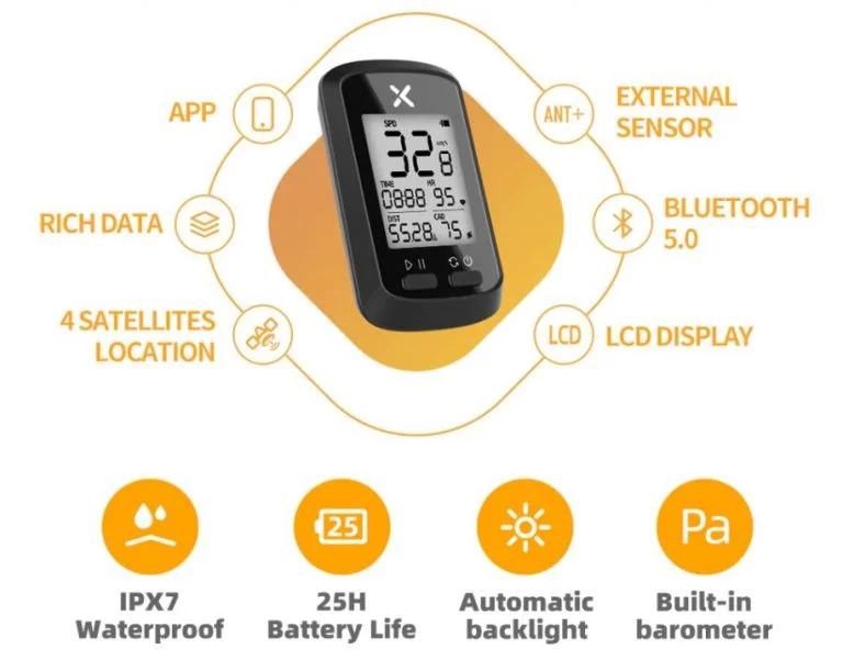 GPS-es kerékpáros sebességmérő a kínai Xoss-tól 3