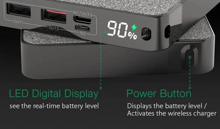 Jó áron vihető a BlitzWolf vezeték nélküli töltős powerbankje 6