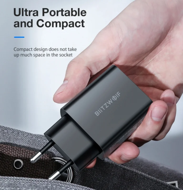 3 rugó a BlitzWolf kijelzős töltőadaptere 7