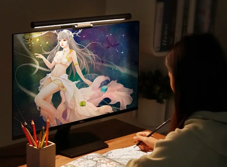 Asztali lámpa helyett is jó a Baseus monitor világítás 1