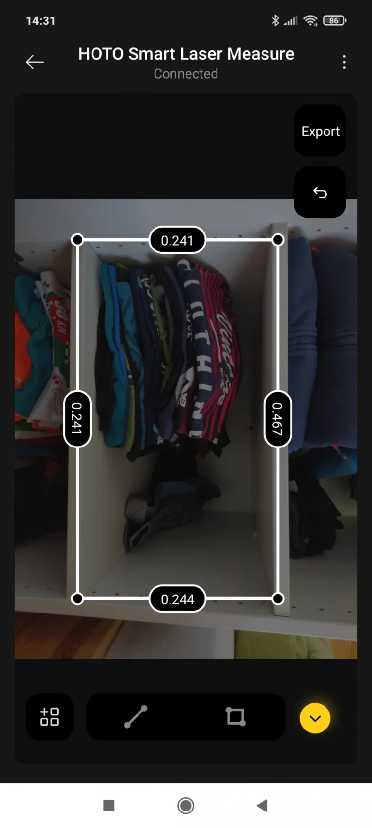 HOTO lézeres okos távolságmérő teszt 26