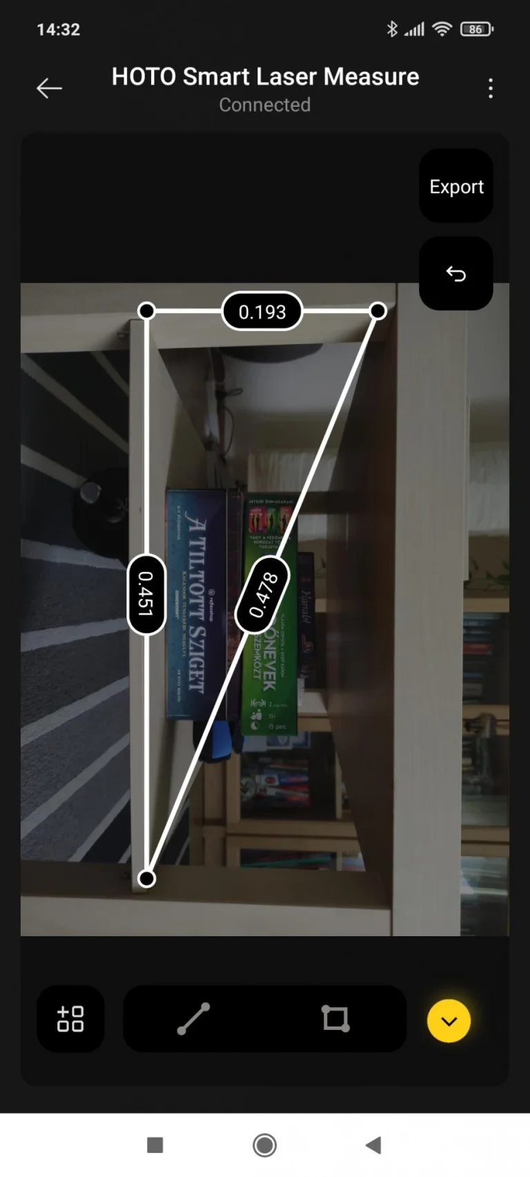 HOTO lézeres okos távolságmérő teszt 28