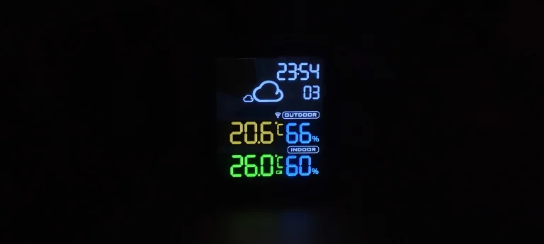 Digoo DG-8647 időjárás állomás teszt 8