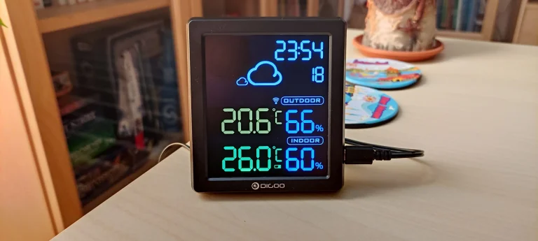 Digoo DG-8647 időjárás állomás teszt 9