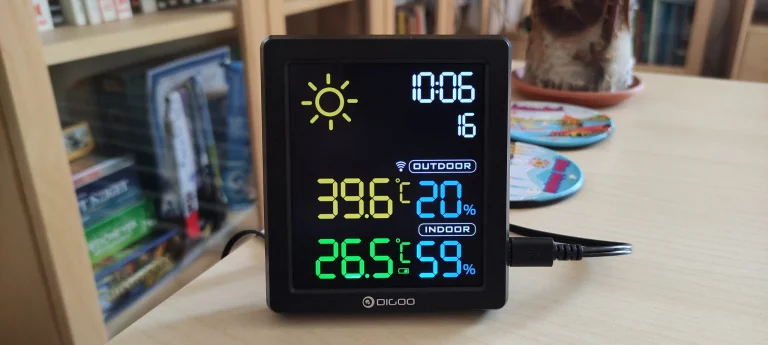 Digoo DG-8647 időjárás állomás teszt 10