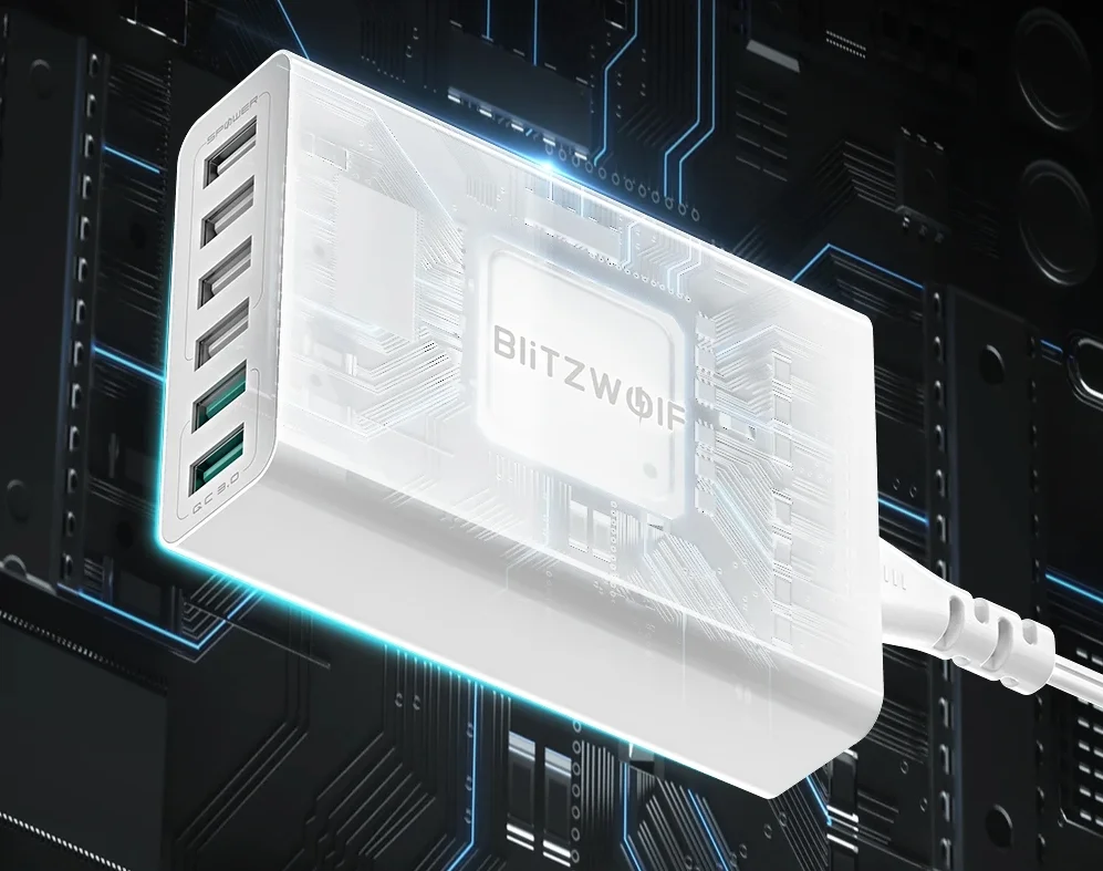 Olcsón, EU raktárból rendelhető a BlitzWolf 6 portos töltője 1