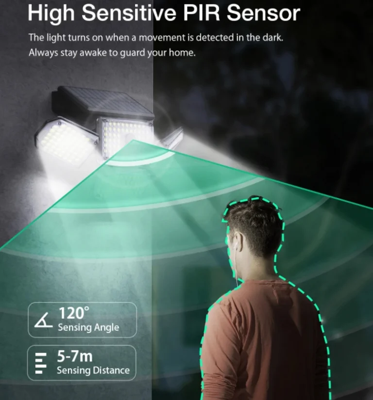 214 LED van az új mozgásérzékelős, napelemes BlitzWolf lámpán 4