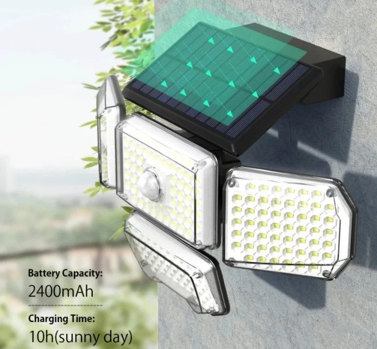 214 LED van az új mozgásérzékelős, napelemes BlitzWolf lámpán 3