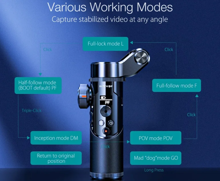 Amatőr videózásra tökéletes a BlitzWolf gimbalja 5