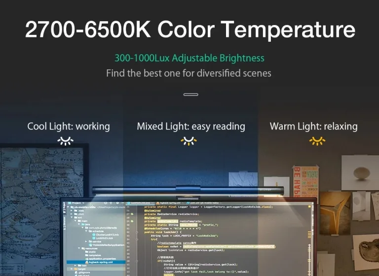 RGB-s BlitzWolf monitorlámpa kuponozható 5