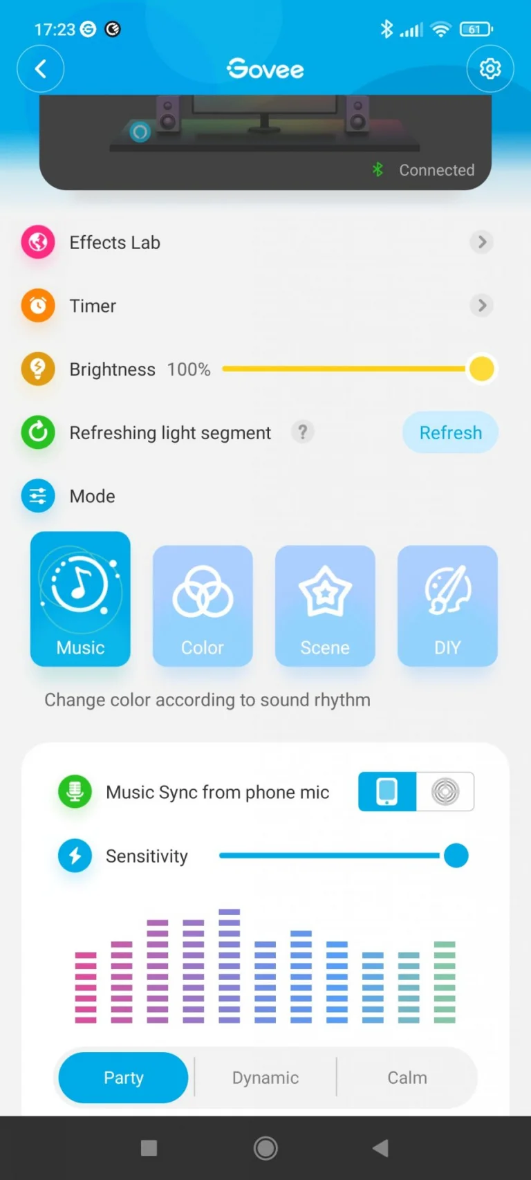 Govee Glide programozható LED fény teszt 14