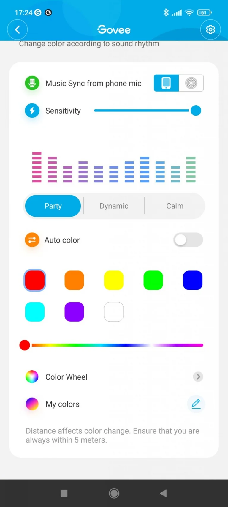Govee Glide programozható LED fény teszt 15