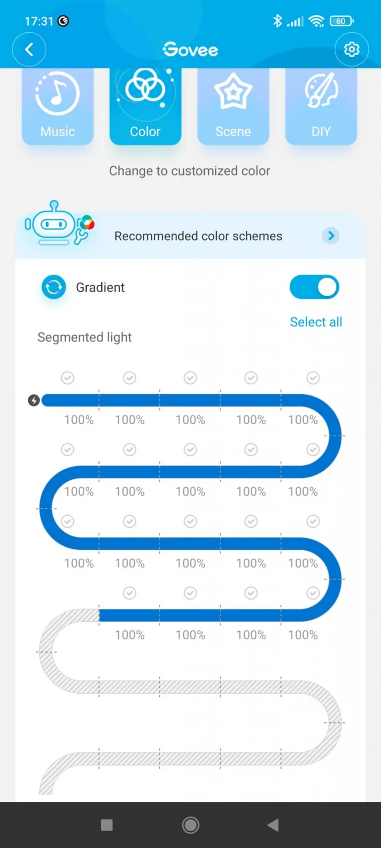 Govee Glide programozható LED fény teszt 24