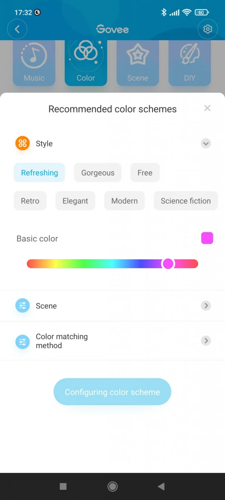 Govee Glide programozható LED fény teszt 26