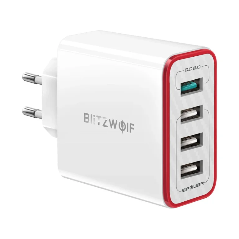 BlitzWolf BW PL-5 4 portos USB töltő apróért 2