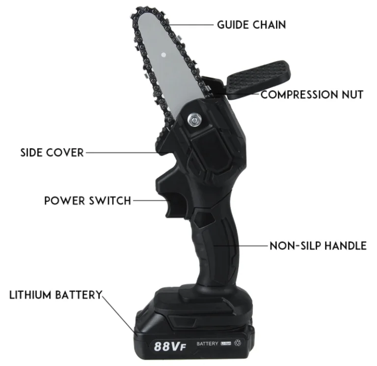 Vicc áron kapható az egykezes láncfűrész, két aksival 4