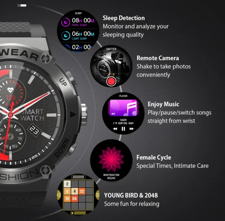 G-Shock beütésű BlitzWolf okosóra előrendelhető 9