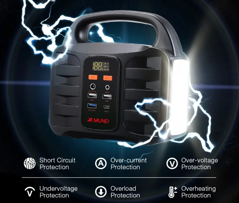 Napelemmel együtt is olcsó az Xmund 155 Wh-s power station 4