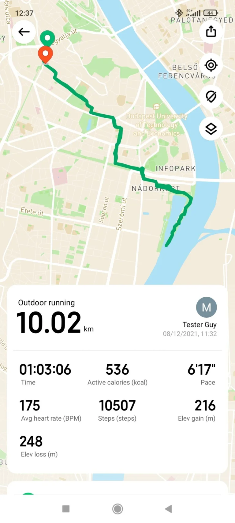 Xiaomi Mi Watch Lite sportóra teszt 36