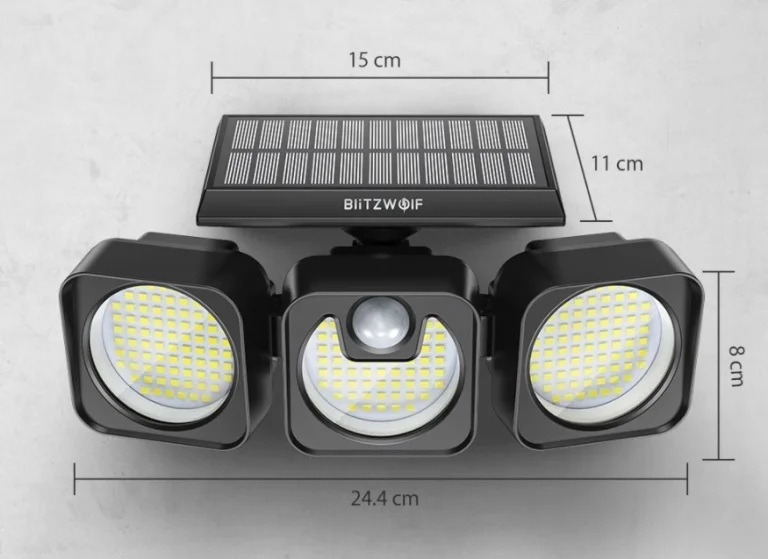 218 LED-es, kültéri, napelemes BlitzWolf lámpa akció 3
