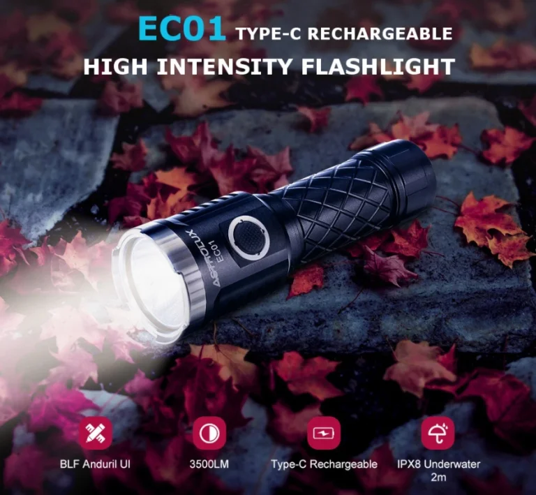 Astrolux 3500 lumenes zseblámpa egy tízesért, aksival 2