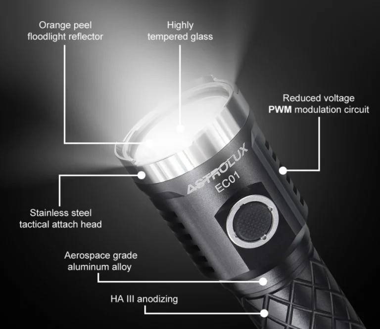 Astrolux 3500 lumenes zseblámpa egy tízesért, aksival 6