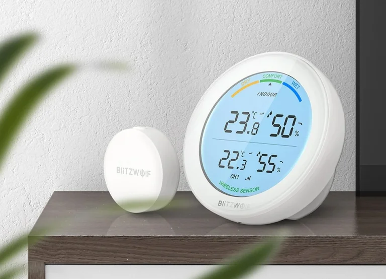 Szuper áron rendelhető a kerek BlitzWolf időjárás állomás 2