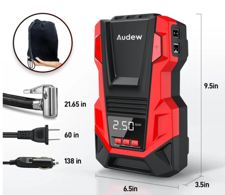 Kötelező autós kiegészítő az Audew kompresszora 6