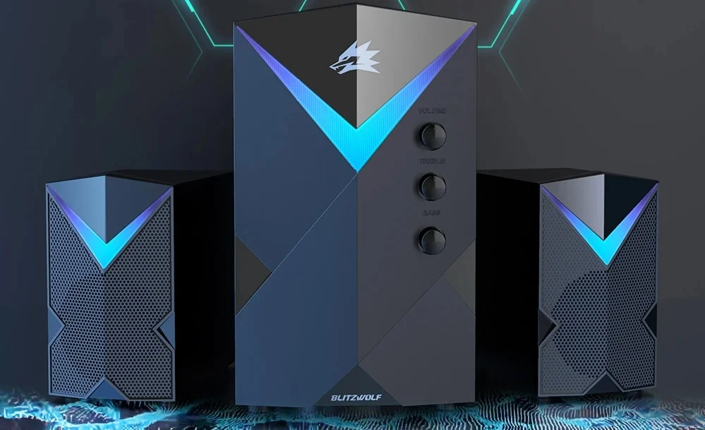 Bóvli áron rendelhető a BlitzWolf 2.1-es hangrendszere 1