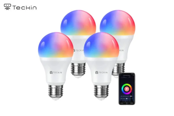 Négyesével nagyon olcsó a Teckin RGB okosvillanykörte 1