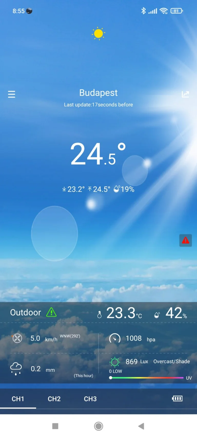 BlitzWolf BW-WS03 időjárás állomás teszt 32