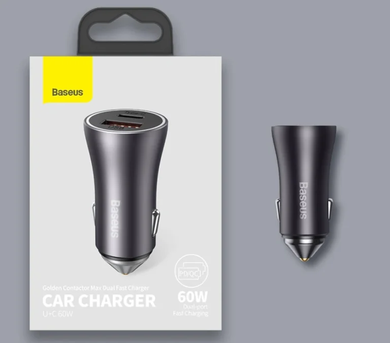 Csak 4500 Ft a Baseus 60 wattos, kétportos autós töltője 10