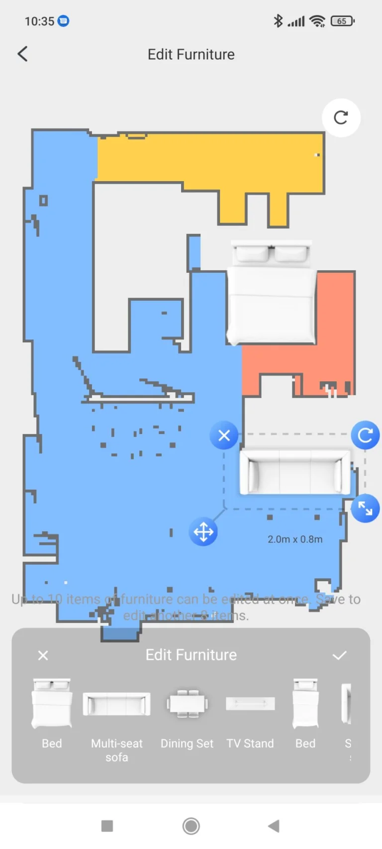 Prueba 7 del aspirador autovaciable Roborock Q46 Max+