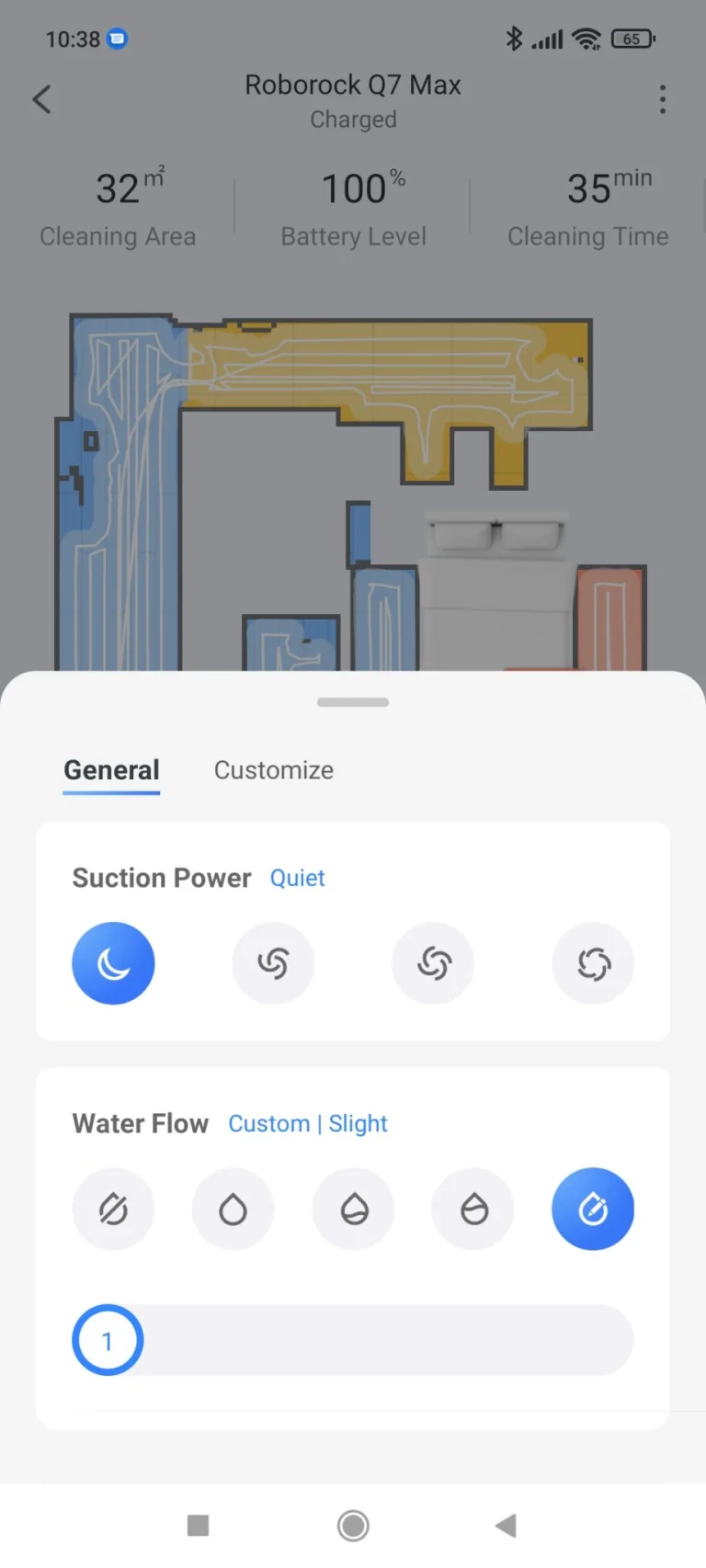 Prueba 7 del aspirador autovaciable Roborock Q39 Max+