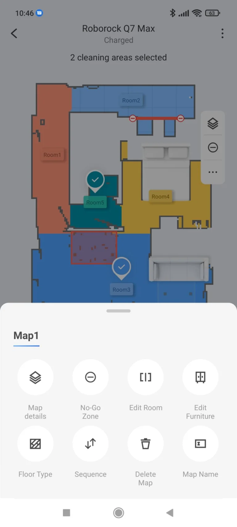 Prueba 7 del aspirador autovaciable Roborock Q35 Max+