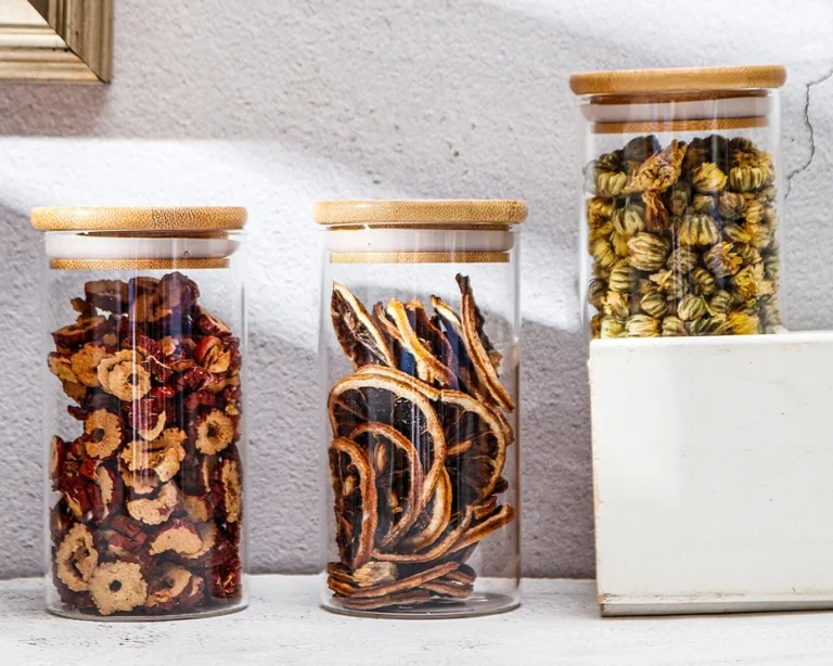 10 darab üveges tároló bambusztetővel piszok jó áron 5