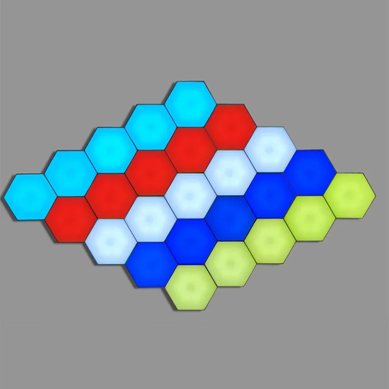 Korlátlanul bővíthető RGB-s hatszöglámpák akciósan a BG-n 7