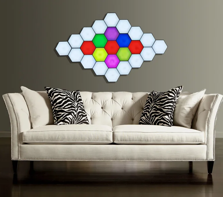 Korlátlanul bővíthető RGB-s hatszöglámpák akciósan a BG-n 8