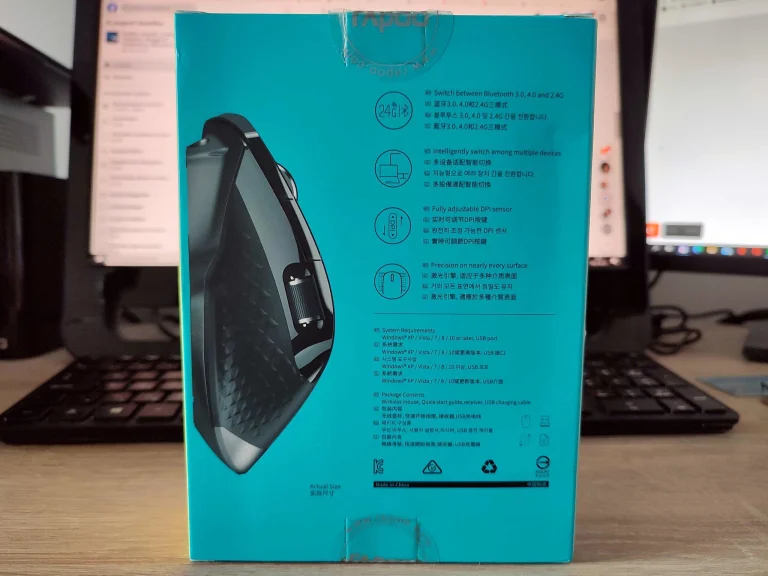 Rapoo MT750L vezeték nélküli egér teszt 5