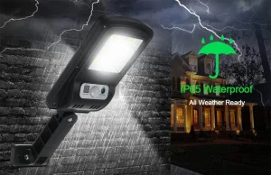 Nagyon olcsó mozgásérzékelős kültéri lámpa napelemmel