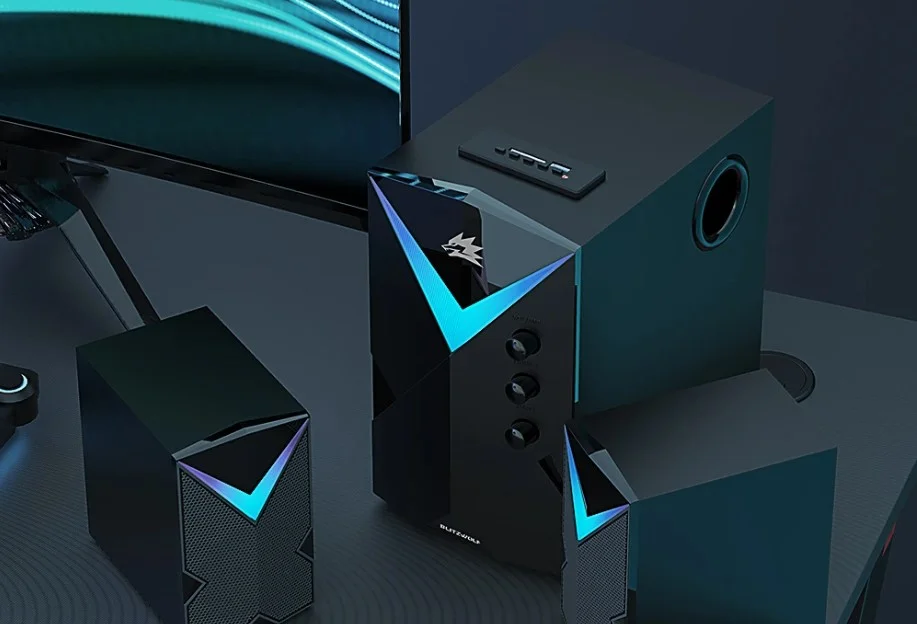 Akciósan vihető BlitzWolf 2.1-es gaming hangrendszere 1