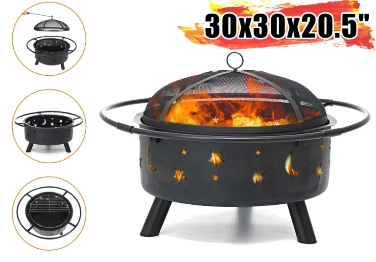 Nagy találmány a kerti mobiltűzrakó, amin grillezhetünk is 4