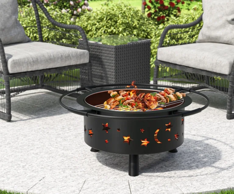 Nagy találmány a kerti mobiltűzrakó, amin grillezhetünk is 2