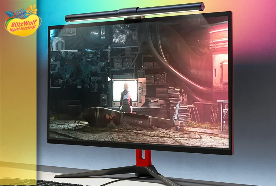 A BlitzWolf menő monitorlámpája is olcsóbb a BW feszten 1
