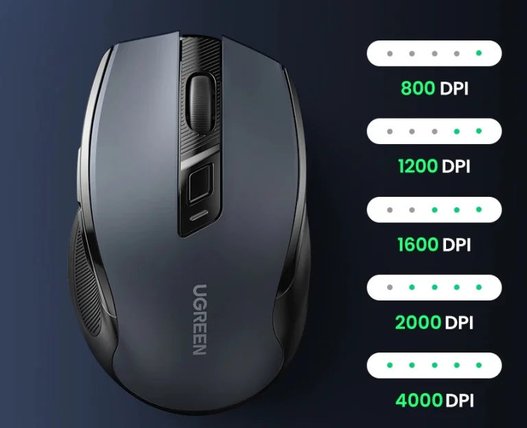 Hatgombos, DPI állítós Ugreen egér vihető kedvezményesen 6