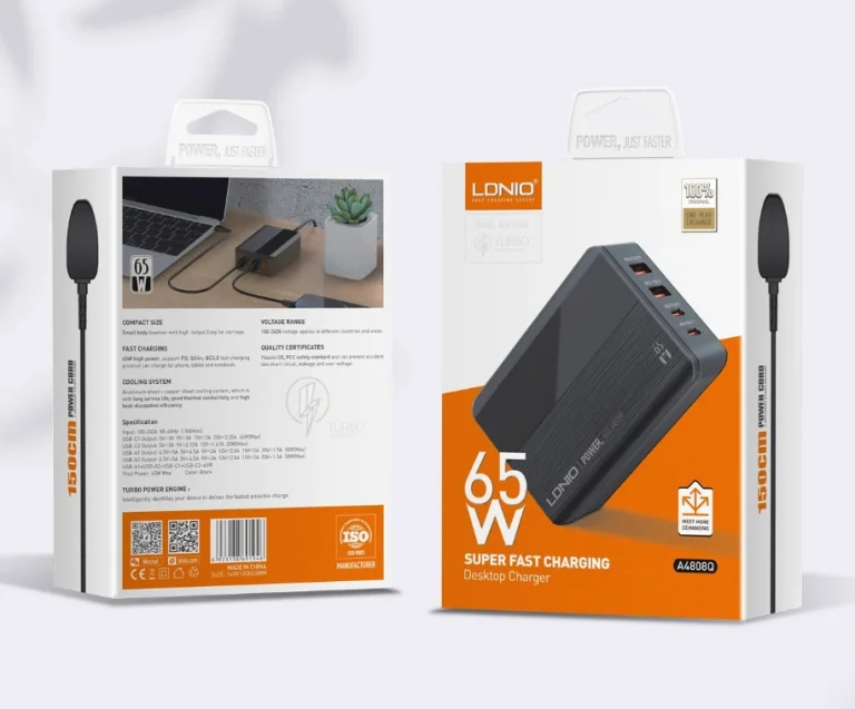 4 port, 65 watt, kedvező ár: ez az Ldnio PD töltője 5