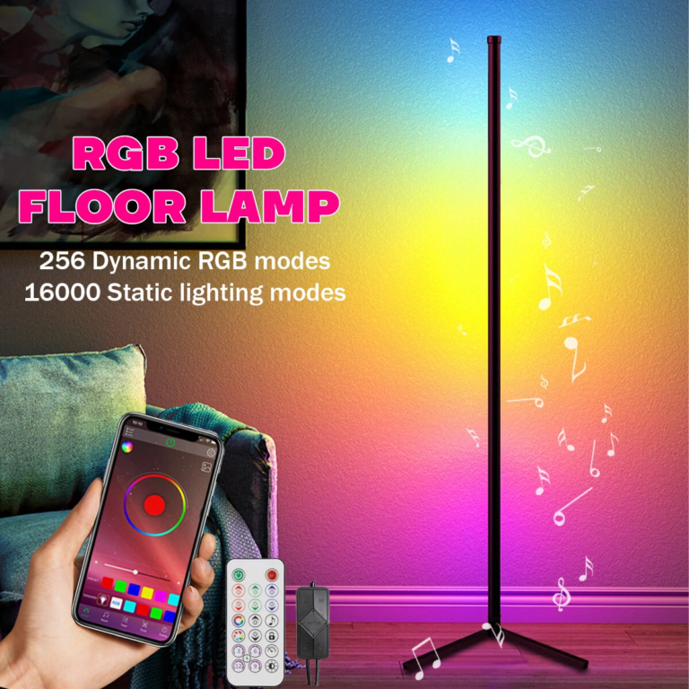 Sarokba állítható, RGB-s, okos állólámpa kedvező áron 8