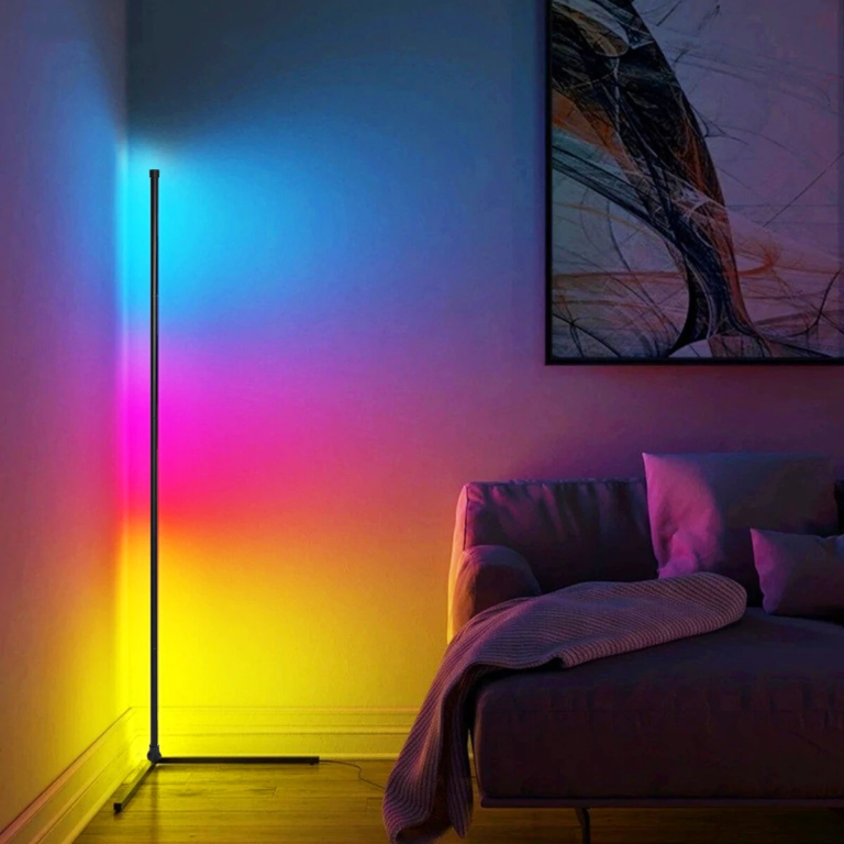 Sarokba állítható, RGB-s, okos állólámpa kedvező áron 9