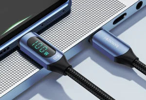 100 wattos, kijelzős töltőkábel a Toocki műhelyéből